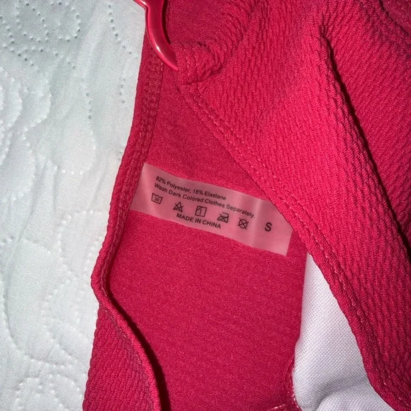 Red Heart-Accent Halter Bikini Set - Size Small - Picture 4 of 6